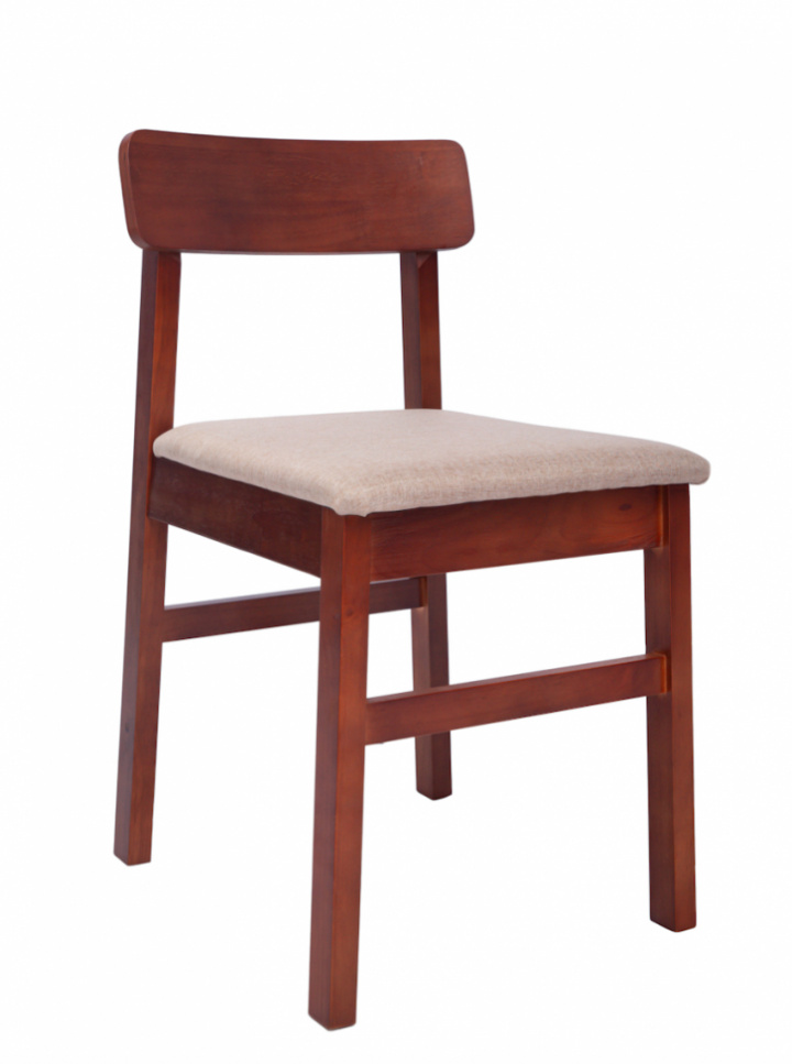Stoel \'Ålesund\' - Noten/Beige in de groep Meubels / Zitmeubels / Stoelen bij Reforma (WS-ND004-walnut-beige)