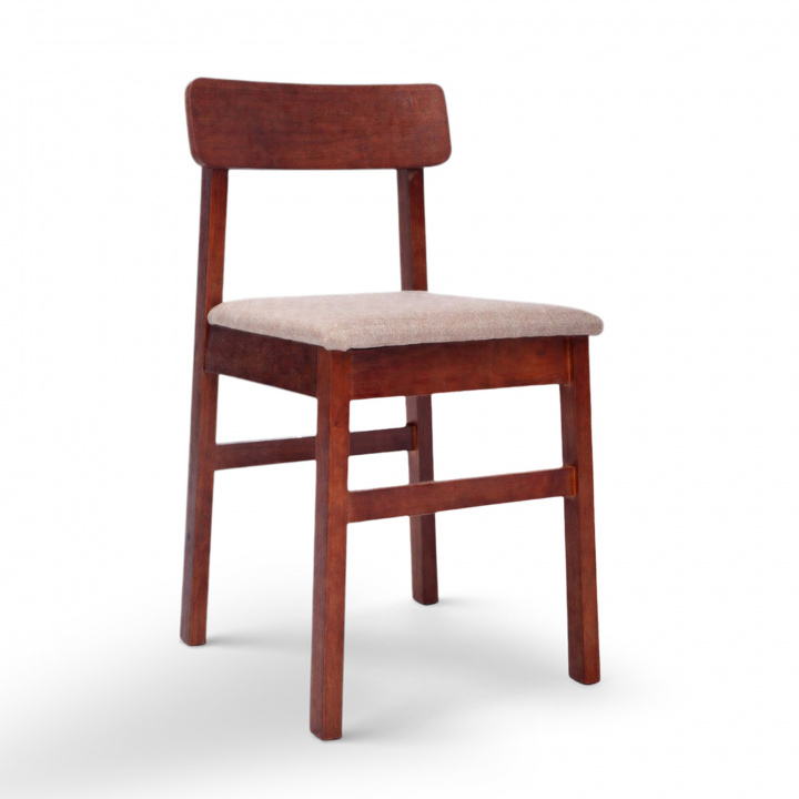 Stoel \'Ålesund\' - Noten/Beige in de groep Meubels / Zitmeubels / Stoelen bij Reforma (WS-ND004-walnut-beige)