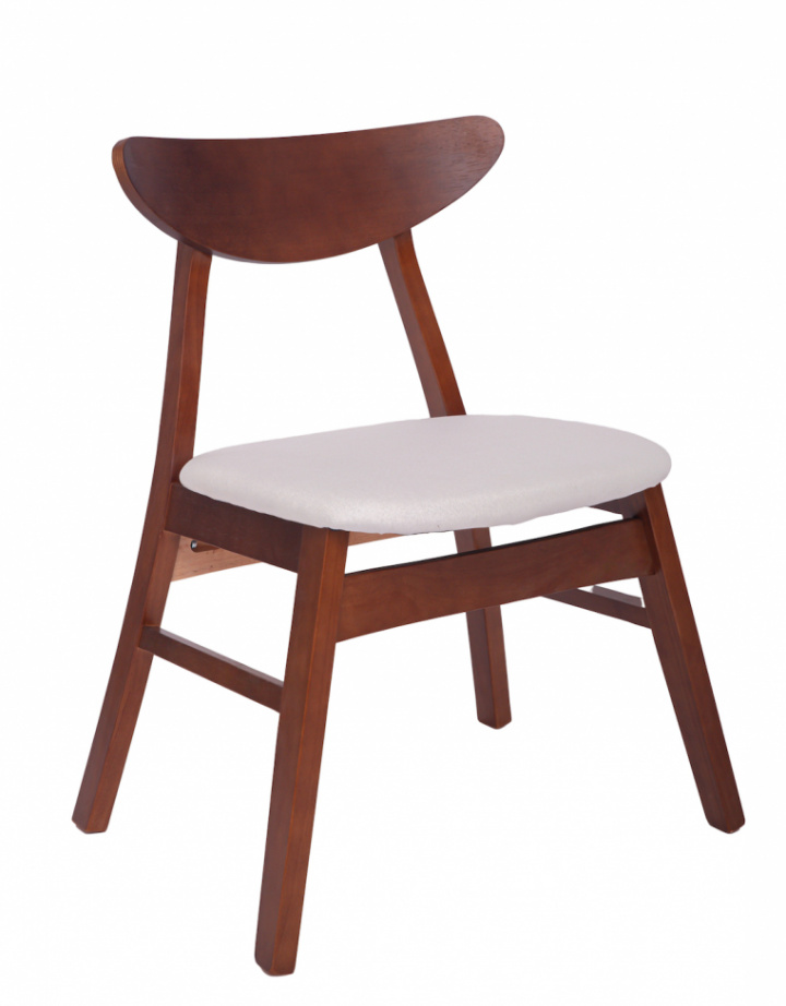 Stoel \'Asta\' - Noten/Wit in de groep Meubels / Zitmeubels / Stoelen bij Reforma (WS-ND007-valnot-vit)