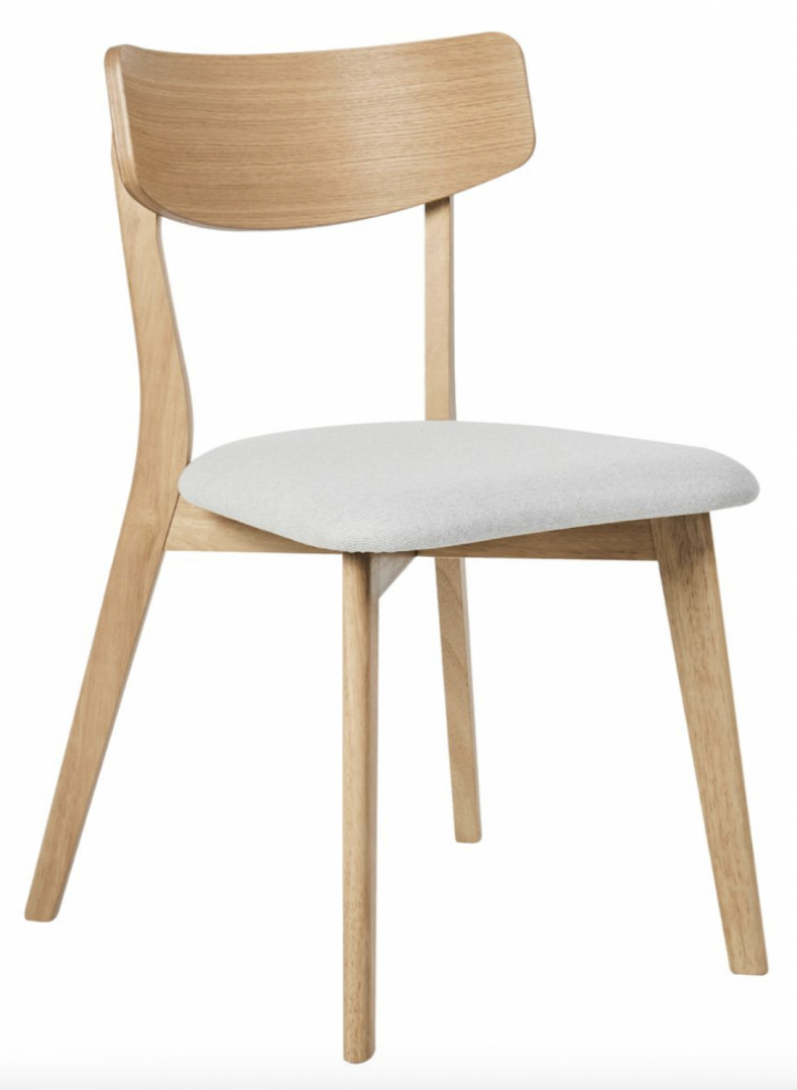 Stoel \'Narvik\' - Natuurlijk/Lichtgrijs in de groep Meubels / Zitmeubels / Stoelen bij Reforma (WS-ND008-natur-lightgrey)