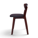 Stoel \'Sirdal\' - Noten/Donkergrijs