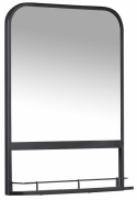 Wandspiegel met plank \'Ebb\' - Zwart