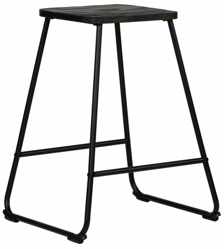 Kruk \'Borås\' - Bruin/Zwart in de groep Meubels / Zitmeubels / Houten krukken bij Reforma (WX-3061MW)