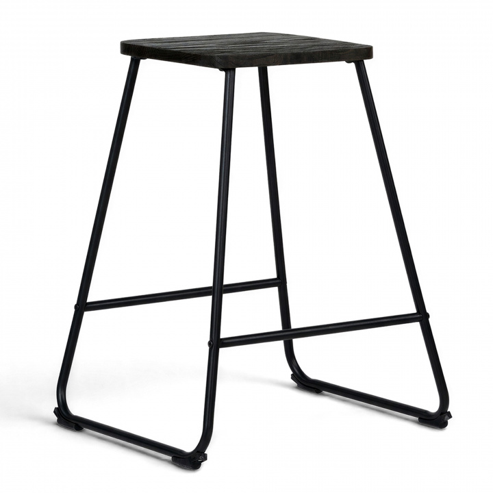 Kruk \'Bor&aring;s\' - Bruin/Zwart in de groep Meubels / Zitmeubels / Houten krukken bij Reforma (WX-3061MW)
