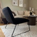 Fauteuil \'Chelsea\' - Zwart/Teddy