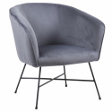 Fauteuil \'Rio\' - Grijs/Velours