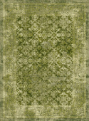 Wilton tapijt \'Denizli\' 200x200cm - Groen