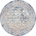 Ronde tapijt \'Denizli\' 290cm - Blauw