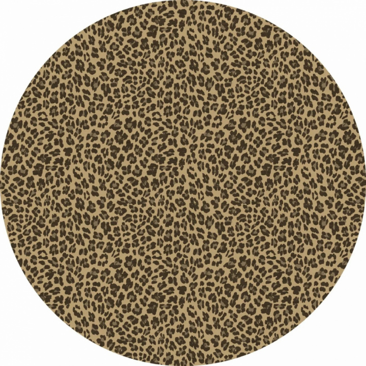 Ronde tapijt \'Leopard\' 160cm - Bruin in de groep Inrichting / Vloerkleden / Geweven Vloerkleden bij Reforma (X10116586)
