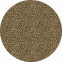 Ronde tapijt \'Leopard\' 200cm - Bruin