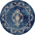 Rond tapijt \'Taknis\' 290cm - Blauw