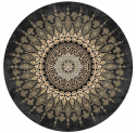 Rond tapijt \' Sandrigo\' 200cm - Zwart/Goud