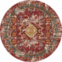 Rond kleed \'Idri\' 120cm - Rood/Multi