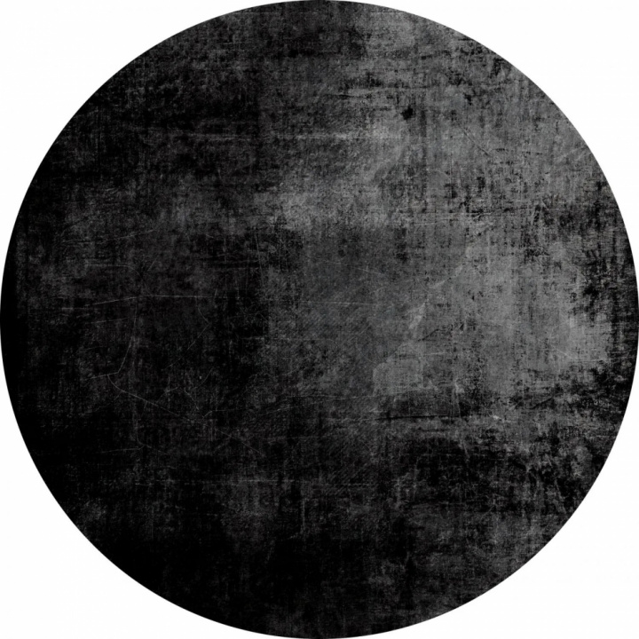 Rond kleed \'Lynton\' 160cm - Zwart in de groep Inrichting / Vloerkleden / Geweven Vloerkleden bij Reforma (X10117148)