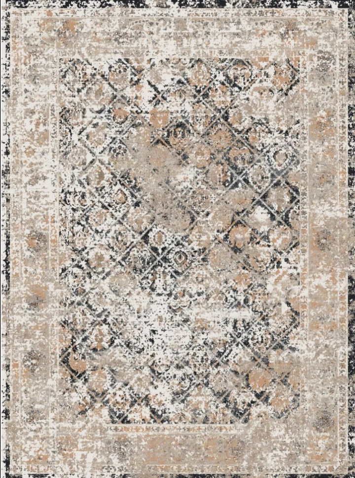 Wilton tapijt \'Douz\' 160x230cm - Zwart/Multi in de groep Inrichting / Vloerkleden / Geweven Vloerkleden bij Reforma (X10117433)