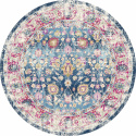Rond tapijt \'Bouhjar\' 120cm - Blauw/Roze/Multi