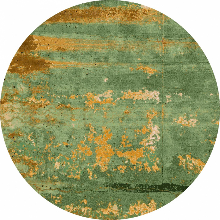 Ronde mat \'Domont\' 290cm - Groen in de groep Inrichting / Vloerkleden / Geweven Vloerkleden bij Reforma (X10117871)