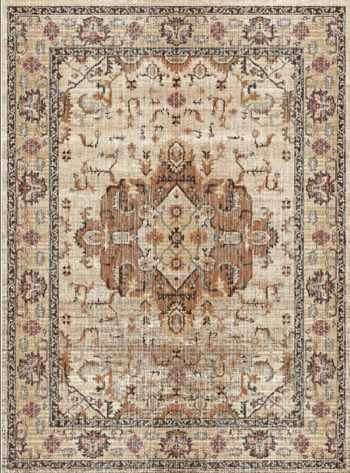 Wiltonmat \'Siliana\' 240x340cm - Beige in de groep Inrichting / Vloerkleden / Geweven Vloerkleden bij Reforma (X10117902)