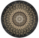 Rond tapijt \' Sandrigo\' 240cm - Zwart/Goud