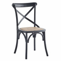 Stoel \'Rattan\' - Zwart