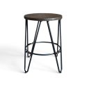 Hocker \'Rustic\' 45cm - Hout/Staal