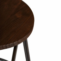 Hocker \'Rustic\' 65cm - Hout/Staal