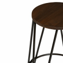Hocker \'Rustic\' 75cm - Hout/Staal