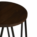 Hocker \'Rustic\' 75cm - Hout/Staal