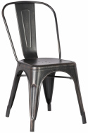 Stoel \'Montmartre\' - Zwart/Patina