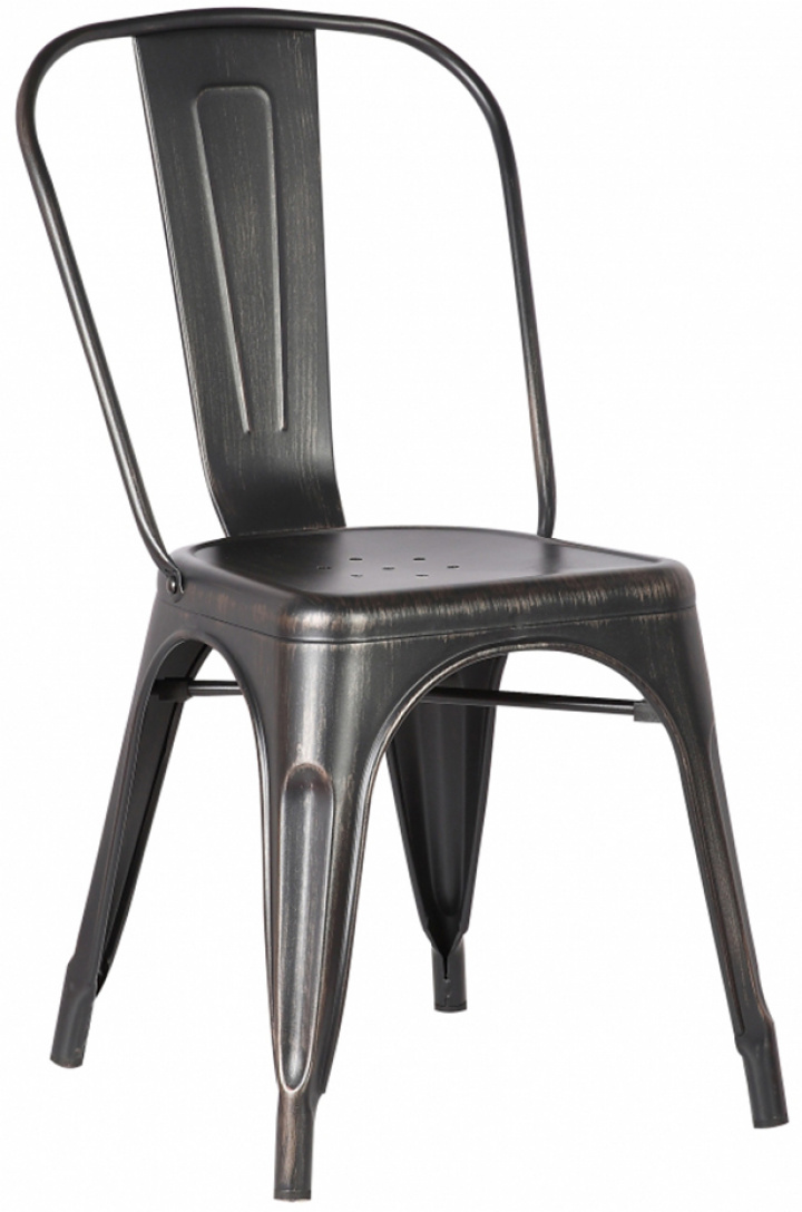 Stoel \'Montmartre\' - Zwart/Patina in de groep Meubels / Zitmeubels / Stoelen bij Reforma (YD-H440B-black)
