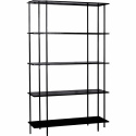 Boekenkast \'Simple\' 5 planken - Zwart