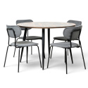 Eettafel \'Rond Kungsholmen\' - 1 Tafel & 4 Stoelen