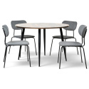 Eettafel \'Rond Kungsholmen\' - 1 Tafel & 4 Stoelen