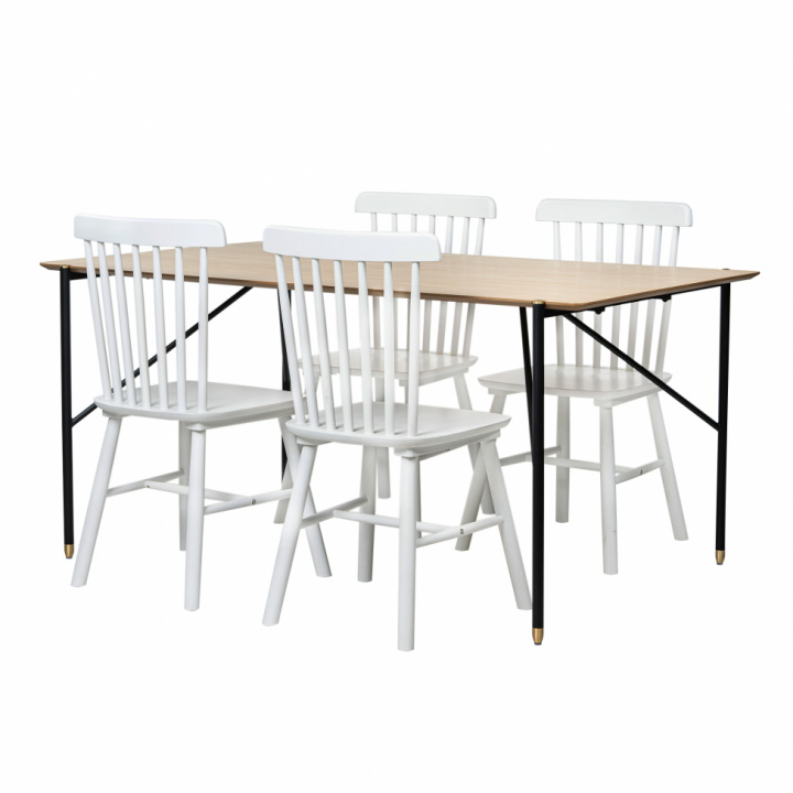 Eettafel \'Hornstull Elsa\' - 1 Tafel & 4 Stoelen in de groep Meubels / Tafels / Eetset bij Reforma (matgrupp30)