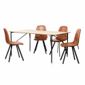 Eettafel \'Hornstull Carrie\' - 1 Tafel & 4 Stoelen