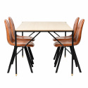 Eettafel \'Hornstull Carrie\' - 1 Tafel & 4 Stoelen