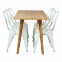 Eettafel \'Nordisk Montmartre\' - 1 Tafel & 6 Stoelen