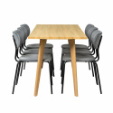 Eetgroep \'Nordisk Kungsholmen\' - 1 Tafel & 6 Stoelen