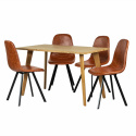 Eetgroep \'Nordisk Carrie\' - 1 Tafel & 4 Stoelen