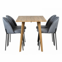 Eetgroep \'Nordisk Elegant\' - 1 Tafel & 4 Stoelen