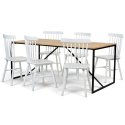 Eetgroep \'Vega Elsa\' - 1 Tafel & 6 Stoelen