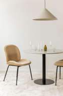 Eetgroep \'Marbelous Lux\' - 1 Tafel Ø100 & 4 Stoelen