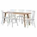 Eetgroep \'Nordisk Elsa\' - 1 Tafel & 6 Stoelen