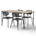 Eetgroep \'Kungsholmen Hornstull\' - 1 Tafel & 4 Stoelen