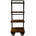 Boekenkast \'Rustiek\' - IJzer/Hout